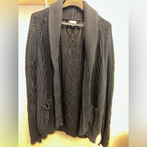 Large Navy Blue J Crew Cardigan